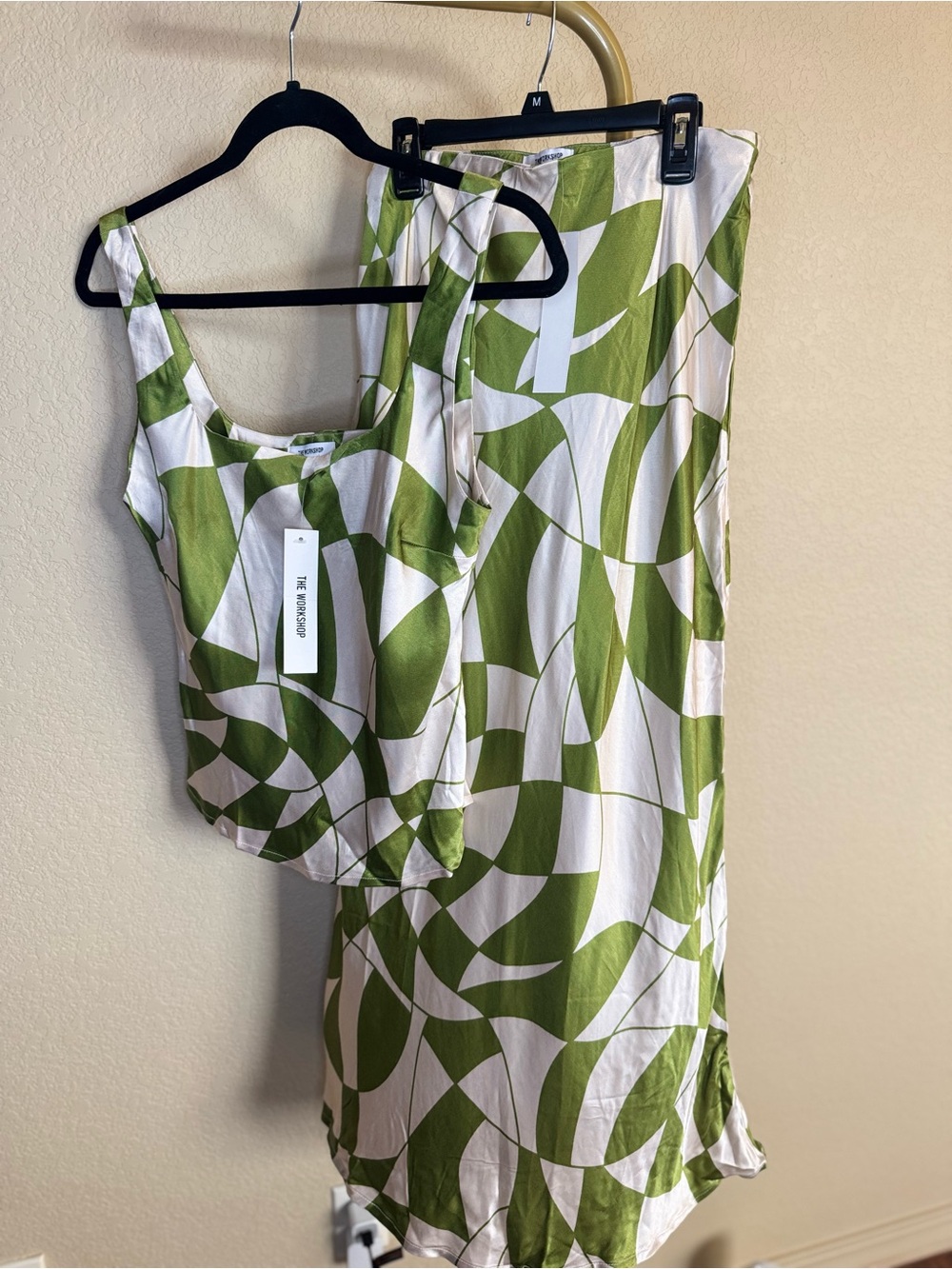 Women’s size large two piece cami and skirt set